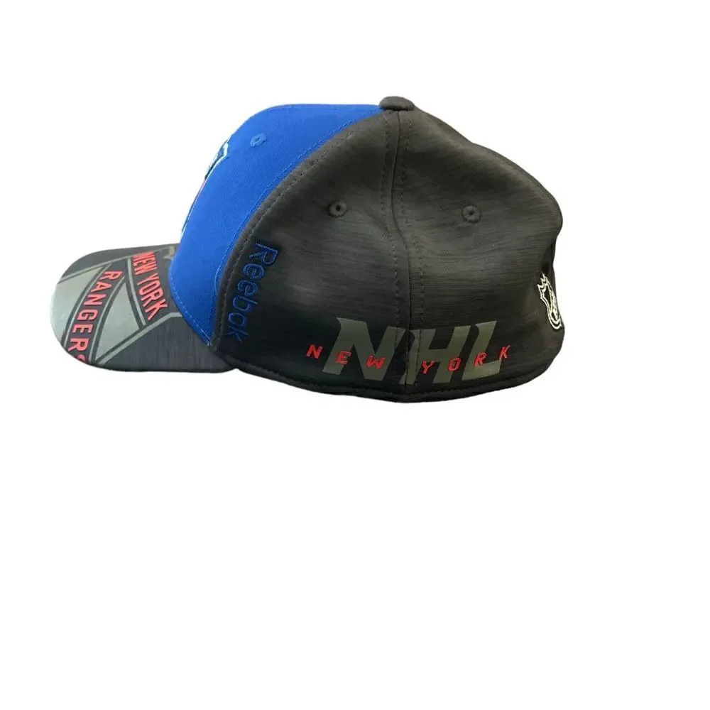Reebok New York Rangers Center Ice Collection Hat Blue L/XL NHL Hockey